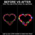 Upgraded LED Light Kit for LEGO Heart Ornament Building Set, Compatible with LEGO 40638, Great Gift