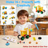 Set 59 3 4 5 6 Kids Tool Toy for Boys - Educational Montessori Wooden Toddler Play Tool Box with Electric Drill - Pcs