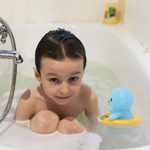 LIOOBO Bath Thermometer Water Temperature Tester with Bear Shape Floating Design, Easy-Read Display, Safe for Bathtub