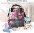 KHIRY Backpack Mummy Backpack Diaper Bag Nappy Baby Bag Koala and Butterfly Multifunction Changing Bags for Travel