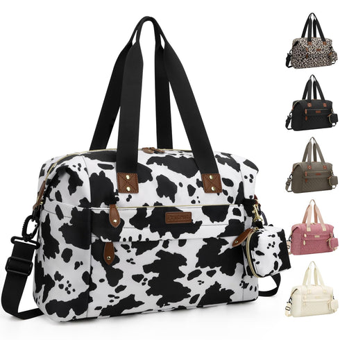 Pritent Diaper Tote - Baby Bag with Pacifier Case, Shoulder Straps, Stroller