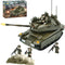 QLT Military Tank Building Blocks Set,Merkava WW2 Armed Tank with 5 Soldier