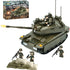 QLT Military Tank Building Blocks Set,Merkava WW2 Armed Tank with 5 Soldier