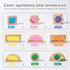 Set Set WOODENFUN Wood Building Blocks for Kids,Rainbow Stacker Stacking Game Construction Toys Preschool Colorful
