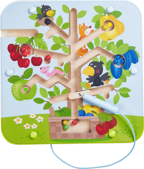 HABA Wooden Toy, Magnetic Ball Game The Orchard, 2 Years and Above, 306083, Coloured