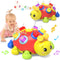 Holaxander Baby Bilingual Musical Ladybug Crawling Toys,Baby Toys 6-12 Months with Light-up Music,