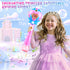 Beria Princess Toy Bubble Wand, Birthday Gifts for Girls 3-8, Light Up Bubbles Machine for Kids