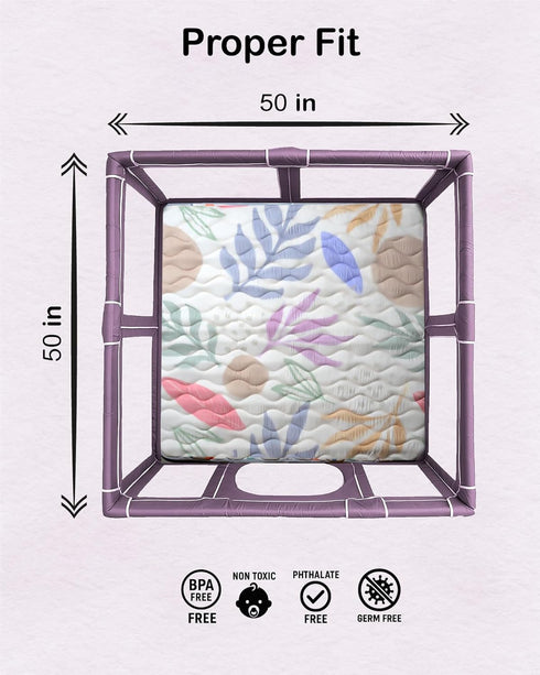 Pupilo 3-in-1 Tummy Amazing Foldable Baby Play Mat for Time & Floor Play, Folds in Half for Extra Thickness, Non-Slip