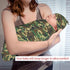 Broiteid Set Camo Green Newborn Swaddle Blanket Baby Stuff Baby Swaddling Blanket with Beanie Soft for Unisex Girls