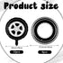 14 Pcs Car Decorations - Racing Cars Birthday Party Supplies with Inflatable Tire Floats and Balloons