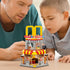 City Street View Burger Shop Building Set, MOC Creative Model DIY Toys, Unique Home Decor, Gift for Kids Age 8+