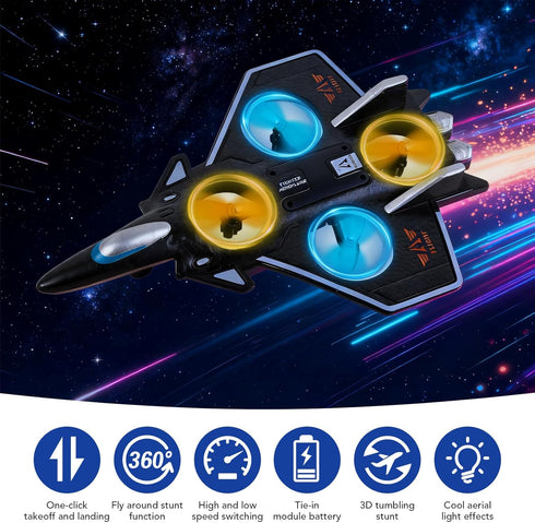 NXD 360 Foam Remote Control Airplanes RC Planes for Kids Adults Beginners, Outdoor Stunt RC Airplane Toy with Flips