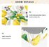 CZXW 52" 28" Vibrant Lemon Crib Sheets Fitted x Natural Cotton Soft & Breathable for Baby Crib Mattress