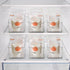 4 Hudgan Pcs Storage Container Breastmilk for Fridge, Clear Organizer Bins for Milk Bags, Plastic Storage Bins