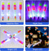 60pcs LED Arrow Helicopter Flying Toy, Elastic Slingshot Flying Copters for Kids Summer Day Party Favors