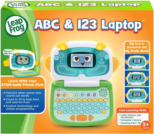 123 3-7 LeapFrog ABC and Laptop for Preschoolers Ages Years, Green