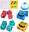 Wooden Face Changing Magic Cube Building Blocks Game Matching Expression Puzzle Toy