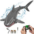 VOLANTEXRC RC Shark Toys, 2.4Ghz 1:18 Scale Remote Control Shark Swimming Pool Toy with 2 Batteries (Gray)