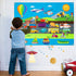 WATINC 35Pcs Vehicle Felt Story Board Set, 3.5Ft Preschool Transportation Themed Storytelling Kit for Kids