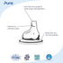 4-Pack Pura Baby Sipper Spouts - Medical-Grade Silicone, Anti-Colic, BPA-Free, Dishwasher Safe