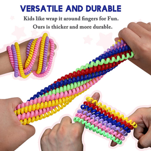 12 Pack Sensory Chew Toys for Autistic Children, Stretch Chewing Necklaces Bracelets for Kids with Autism ADHD SPD