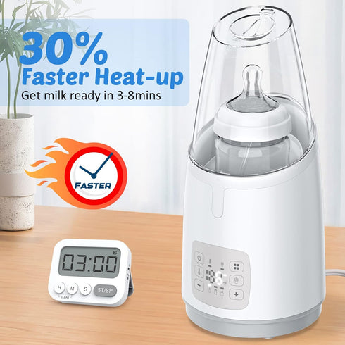 Baby Bottle Warmer & Food Heater with Timer and Auto Shut Off
