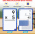 156 8 3rd,4th,5th,6th JoyCat Multiplication Flash Cards + Chart- Hole Punched Math Game Flashcards for Kids Ages