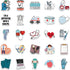 Hopetl 50PCS Professional Doctor Stickers, Medical Equipment Stickers Aesthetic Decals Vinyl Waterproof Doctor
