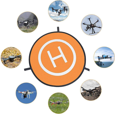 30"/75cm Waterproof Drone Landing Pad, Portable Foldable Helipad for DJI Mavic Pro Phantom 2/3/4, RC Drones