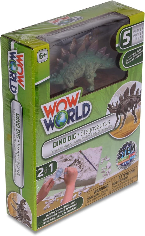 Katz Trimming/Trims Unlimited Wow World Dino DIG Excavation Playset, STEM Science Tech Math