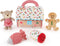 GUND My First Gingerbread House 5-Piece Playset, Soft Collection Sensory Toy for Babies with Rattle and Squeaker, 7.5”