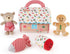 GUND My First Gingerbread House 5-Piece Playset, Soft Collection Sensory Toy for Babies with Rattle and Squeaker, 7.5”