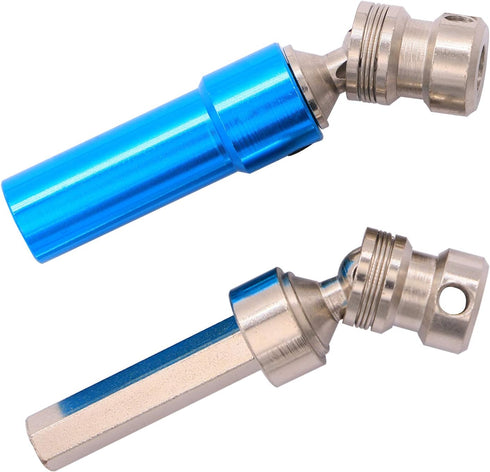 2PCS Treehobby Aluminum Alloy Universal Rear Drive Shaft Upgrade Accessories for Wltoys 12428 RC Car