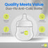 4 oz 0-3 1 (Set 3) Avima Baby Anti Colic Baby Bottles for Breastfed Babies - Slow Flow Nipples, Wide Neck Bottle, BPA