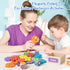 1-3,Wooden 3-5,Preschool Montessori Fishing Game for Toddler Magnetic Fishing Game,Early Educational-Shape & Color