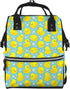 LYPZMET Yellow Rubber Ducks Diaper Bag Backpack For Baby Girls, Mom Waterproof Large