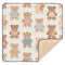 GOODOLD Cartoon Teddy Bears Baby Play Mat 50x50 Inch One-Piece Soft Crawling Mat