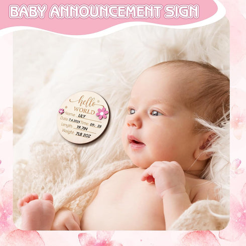 Floral Baby Milestone Blanket for Baby Girls Flannel Newborn Infant Swaddle Baby Growth Blanket Photography Background