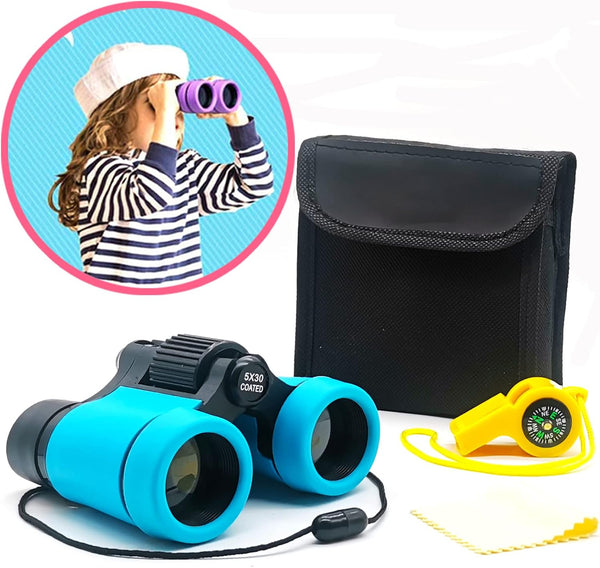 Kids Binoculars, Best Gifts for 3-12 Years Boys Girls, High-Resolution Optics Mini Compact Telescope for Outdoor Play