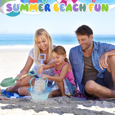 LNCOJOLM 4-12, Wood Handle Beach Shovel Snow Toy for Kids Digging, Sand Spade Sandbox Toy for Kids Safe Plastic Garden