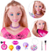 Styling Head Doll for Girls' Hair and Makeup Practice with Accessories and Hair Dryer