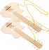Toyvian 10 Pcs Miniature Guitar Toys | Child Guitar Crafts for DIY Painting and Wooden Guitar Toy