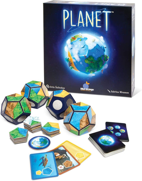 Blue Orange Games Planet Board Game - Award Winning Strategy Game for 2 to 4 Players, Ages 8 & Up.