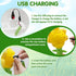 Sunflower Bubble Machine with Remote Control, Dancing Sunflower Bubble Machine with LED Lights, Rechargeable Automatic