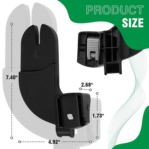 Hiumtree Car Seat Adapter for Stroller Compatible with Baby Jogger (City Go/City Select) & Graco Car Seats City Select