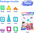 Magnetic Tiles, 63PCS Building Set for Kids, Magnet Blocks, STEM Sensory Educational Toys Gift