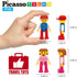 PicassoTiles Magnetic Car Play Set - Action Figures for Kids 3+ - STEM Building Block Vehicle Toy