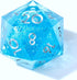 D20 Dice-22MM 20 Single Liquid core sideds Resin Sharp Edged Resin Dice for Dungeons and Dragons, RPG, Polyhedral D&D