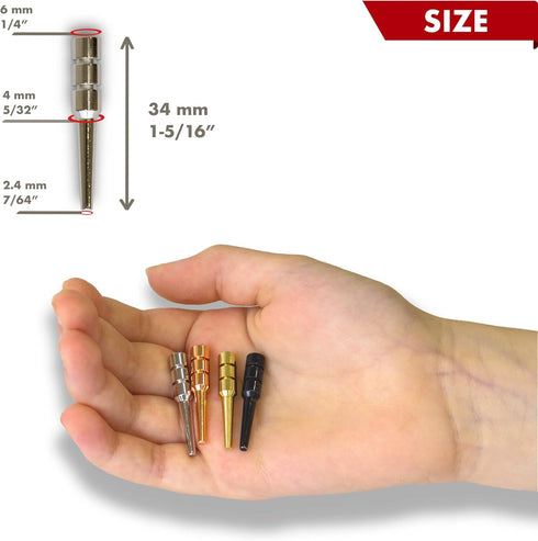 Metal Cribbage Pegs Pack of 16 for Cribbage Board Game, Works with Regular Peg Board 1/8 Hole Size