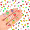 Yonseng 200pcs Mini Fruit Decor Resin Tiny Fruits for Crafts Dollhouse Miniatures Mini